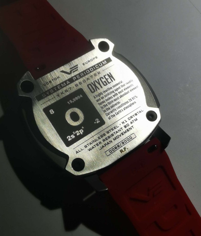 Grawer na zegarku Vostok Europe Systema Periodicum
