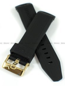 Pasek silikonowy do zegarka Vostok Ekranoplan 2 - 25 mm czarny