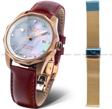Zegarek Damski Vostok Europe Vilnele VS42-125B754BM - z diamentami - Zestaw