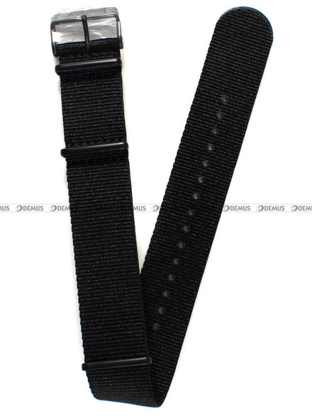 Pasek nylonowy do zegarka Vostok Lunokhod NH35A-6204208 - 25 mm czarny