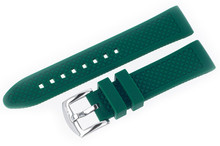 Pasek silikonowy zielony do zegarka Vostok Europe N-1 Rocket NH35A-125A749 - 20 mm