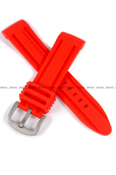 Pasek silikonowy do zegarka Vostok Anchar - VE-24-RED - 24mm