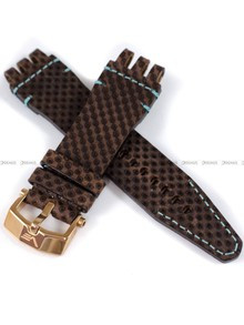 Pasek skórzany do zegarka Vostok Europe Energia YN84-575O540 - 20 mm brązowy