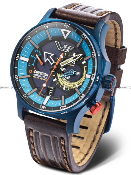 Vostok Europe EXPEDITION NORTH POLE - POLAR DAY VS57-595D736S2 Zegarek Męski - Zestaw z luminescencyjnym silikonowym paskiem