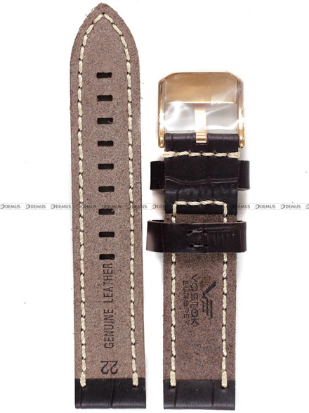 Pasek skórzany do zegarka Vostok Europe Space Race 6S21-325B668 - 22 mm