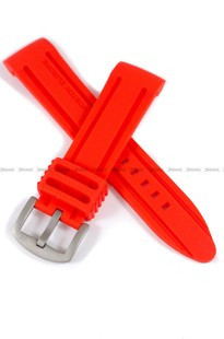 Pasek silikonowy do zegarka Vostok Anchar - VE-24-RED - 24mm
