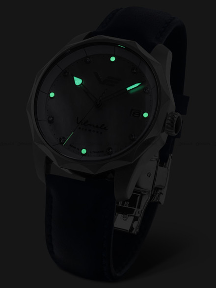 Zegarek Damski Vostok Europe Vilnele VS42-125A755BM - z diamentami - Zestaw