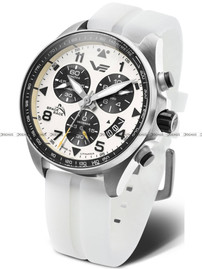 Vostok Europe Space Race 6S30-325A743S Zegarek Męski - Zestaw z luminescencyjnym silikonowym paskiem