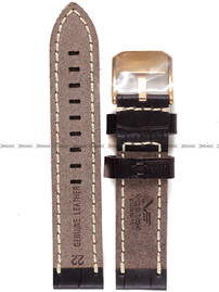 Pasek skórzany do zegarka Vostok Europe Space Race 6S21-325B668 - 22 mm