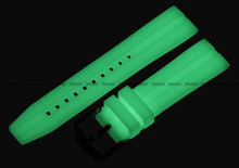 Pasek silikonowy do zegarka Vostok Europe Space Race YN55-325B746 - 22 mm - luminescencyjny, świecący w nocy