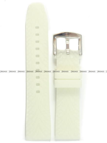 Pasek silikonowy do zegarka Vostok Europe Space Race 6S30-325A743 - 22 mm - luminescencyjny, świecący w nocy
