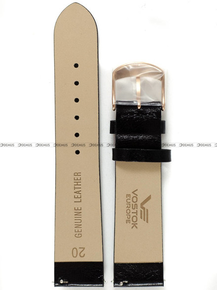 Pasek skórzany do zegarka Vostok Europe Undine VK64-515E627 - 20 mm