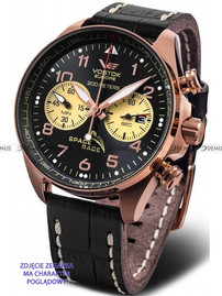 Pasek skórzany do zegarka Vostok Europe Space Race 6S21-325B668 - 22 mm