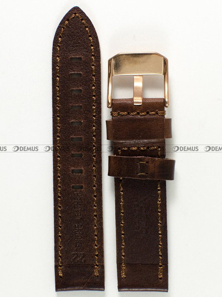 Pasek skórzany do zegarka Vostok Europe Almaz 6S11-320B262 - 22 mm