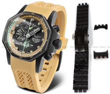 Zegarek Męski Vostok Europe Atomic Age Oppenheimer YM86-640C697B - Zestaw