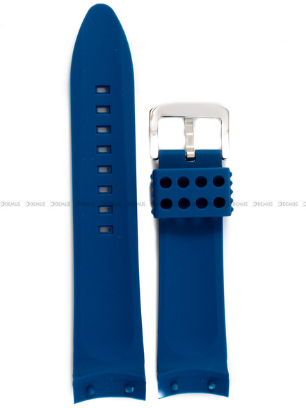 Niebieski pasek silikonowy do zegarka Vostok Europe Anchar 6S21-510A583 - 24 mm