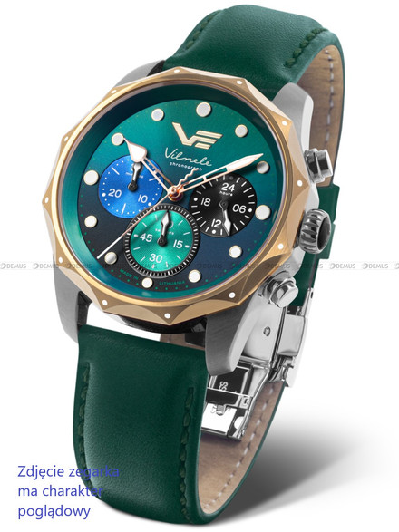 Pasek skórzany do zegarka Vostok Europe Vilnele JS20-125E752 - 20 mm