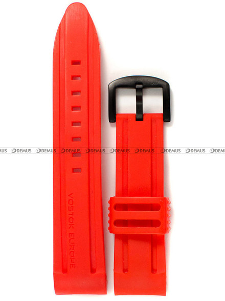 Pasek silikonowy do zegarka Vostok Europe Anchar 6S30-5104244 - 24 mm