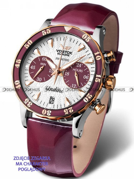 Pasek skórzany do zegarka Vostok Europe Undine VK64-515B568 - 20 mm