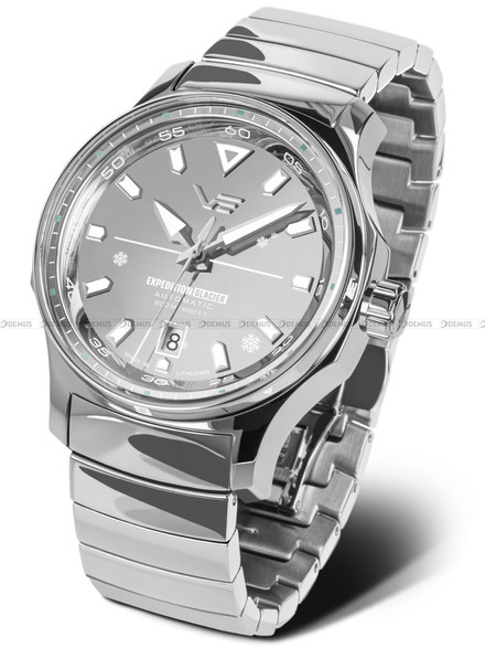 Vostok Europe Expedition Glacier 592A784BS2 Zegarek Męski - Limitowana Edycja - w zestawie silikonowy pasek luminescencyjny, świecący w nocy