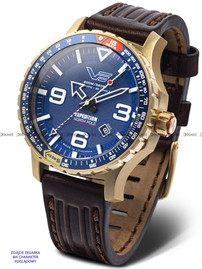 Pasek skórzany do zegarka Vostok Europe Expedition YN55-597B730 - 24 mm
