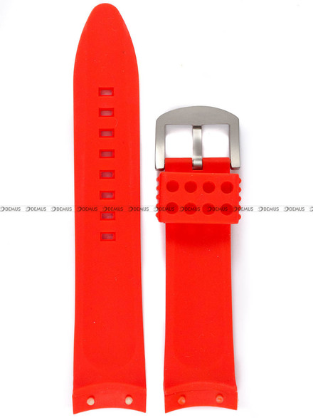 Pasek silikonowy do zegarka Vostok Anchar - VE-24-RED - 24mm