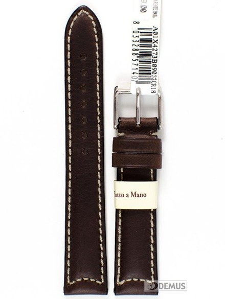 Pasek do zegarka skórzany - Morellato X4273B09032 18 mm brązowy