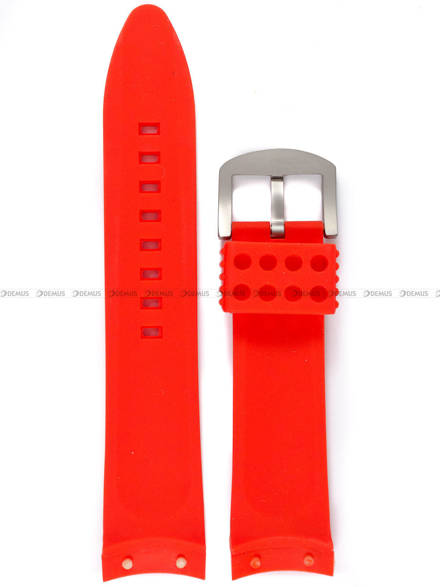 Pasek silikonowy do zegarka Vostok Anchar - VE-24-RED - 24mm