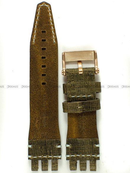Pasek skórzany do zegarka Vostok Energia NH35A-575O285 - 20 mm brązowy