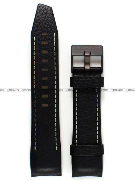 Pasek skórzany do zegarka Vostok Mriya NH35A-5554234 - 24 mm czarny