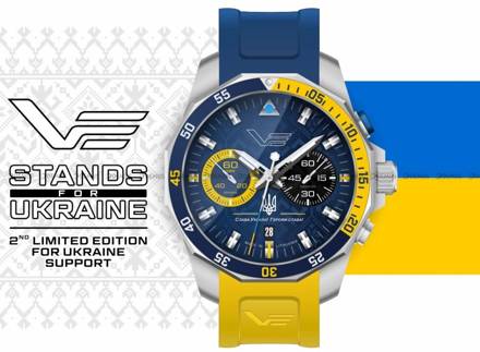 Zegarek męski Vostok Europe 6S21-225A466 - Slava Ukraini 2nd Edition - Edycja Limitowana