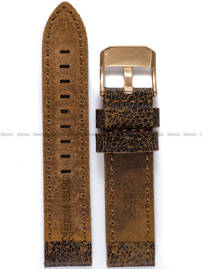 Pasek skórzany do zegarka Vostok Almaz - 22 mm brązowy
