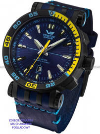 Pasek skórzany do zegarka Vostok Energia - VE-20-Leather-Blue-B - 20 mm